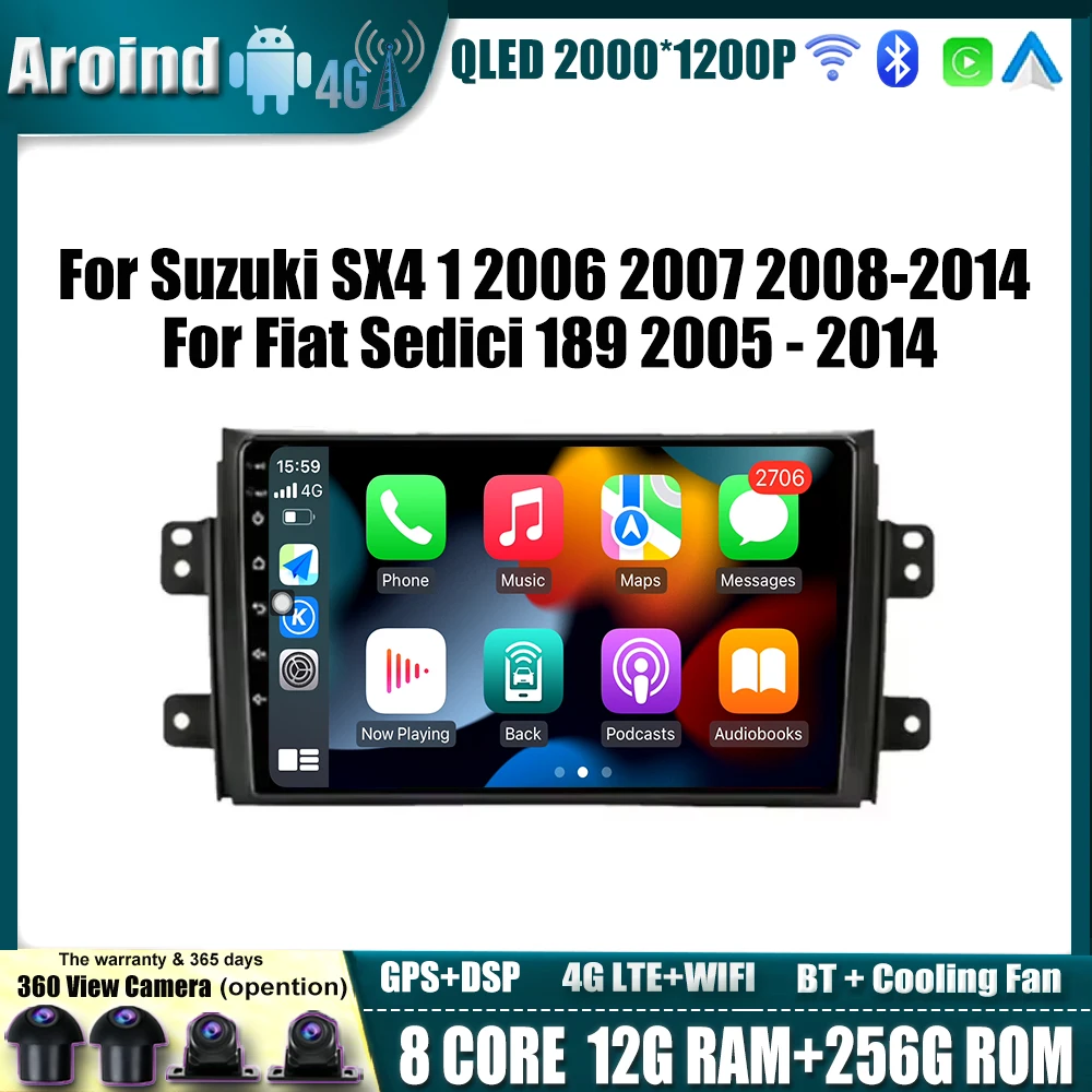 Car Radio For Suzuki SX4 1 2006 2007 2008-2014 For Fiat Sedici 189 2005 - 2014 Multimedia Player Navigation GPS Carplay Tools BT
Car Radio For Suzuki SX4 1 2006 2007 2008-2014 For Fiat Sedici 189 2005 - 2014 Multimedia Player Navigation GPS Carplay Tools BT