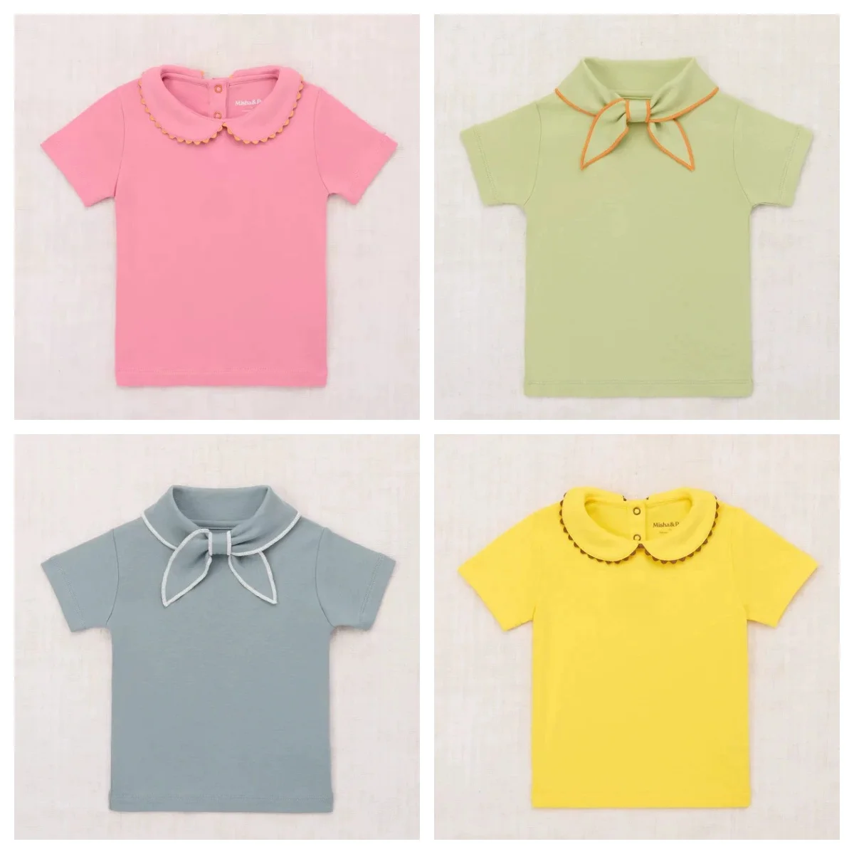 Baby Girl Summer T-Shirt Cute Doll Collar Stylish Contrast Color Short Sleeves Soft Cotton Infants Tops Clothing Toddler Shi
Baby Girl Summer T-Shirt Cute Doll Collar Stylish Contrast Color Short Sleeves Soft Cotton Infants Tops Clothing Toddler Shi