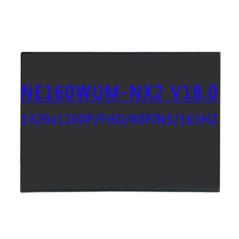 NE160WUM-NX2 NE160WUM NX2 16,0-дюймовый 1920x1200 IPS FHD 40-контактный EDP 100%sRGB 250cd/m2 165 Гц ЖК-экран для Asus ROG Strix G16 2023
NE160WUM-NX2 NE160WUM NX2 16,0-дюймовый 1920x1200 IPS FHD 40-контактный EDP 100%sRGB 250cd/m2 165 Гц ЖК-экран для Asus ROG Strix G16 2023