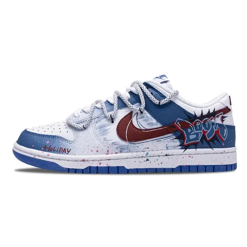 【Customize】Nike Dunk Skateboarding Shoes Men Low-top Blue/white/red Sneakers shoes DV0831-104
【Customize】Nike Dunk Skateboarding Shoes Men Low-top Blue/white/red Sneakers shoes DV0831-104