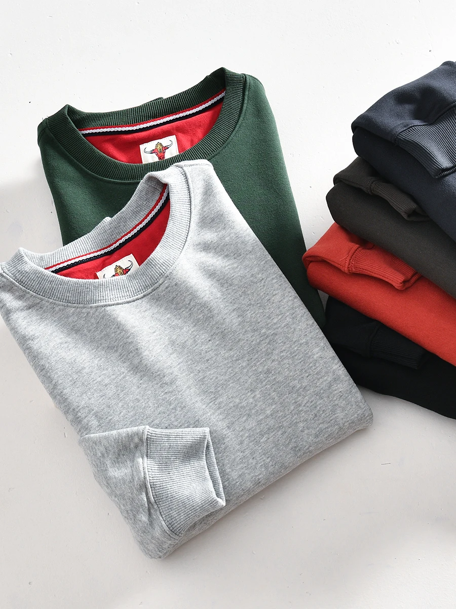 American Casual Loose Fit round Neck Sweatshirt New Autumn Men's Basic Versatile Color Comfortable Cotton Polyester Blend
American Casual Loose Fit round Neck Sweatshirt New Autumn Men's Basic Versatile Color Comfortable Cotton Polyester Blend
