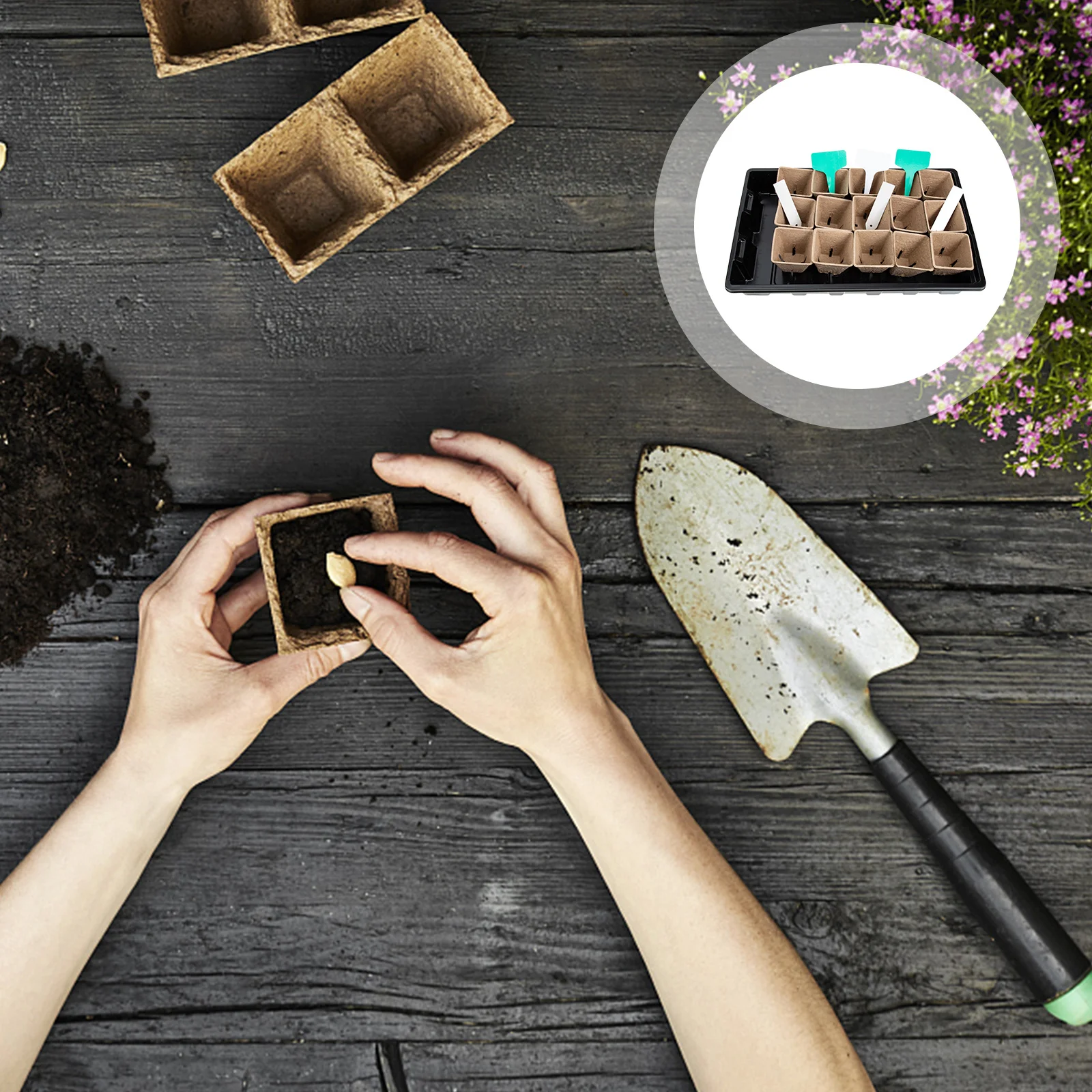 1 set Biodegradable Plant Growing Cups Garden Germination Nursery Pots Plant Label Starter Containers Seed Starting Planting
1 set Biodegradable Plant Growing Cups Garden Germination Nursery Pots Plant Label Starter Containers Seed Starting Planting