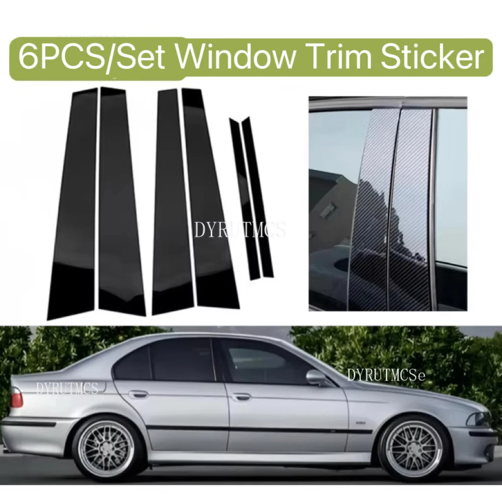 Glossy Black Car Door Window BC Pillar Post Cover Fit For BMW 5-Series E39 1997 1998 1999-2002 2003 Window Moulding Trim Sticker
Glossy Black Car Door Window BC Pillar Post Cover Fit For BMW 5-Series E39 1997 1998 1999-2002 2003 Window Moulding Trim Sticker