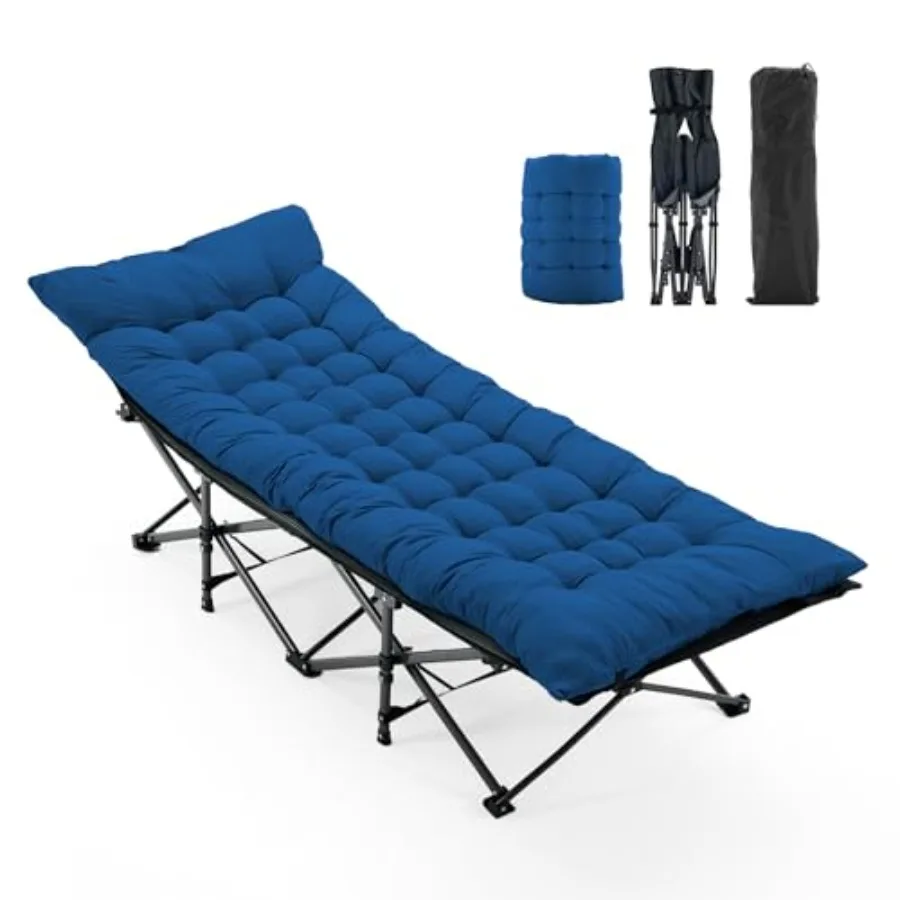 Folding Camping Cot Rollaway Bed Portable Camping Bed for Indoor and Outdoor Sleeping Cot for Adults 3.5'' Cushion 440 lbs Stur
Folding Camping Cot Rollaway Bed Portable Camping Bed for Indoor and Outdoor Sleeping Cot for Adults 3.5'' Cushion 440 lbs Stur