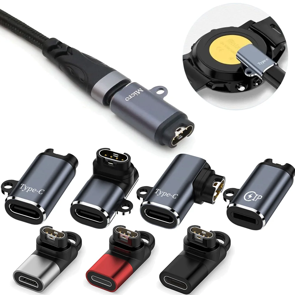 USB-адаптер для зарядного устройства типа C/Micro/ios для Garmin Fenix 7/6/5 Instinct 2S Venu 2 Plus EPIX forerunner 745, преобразователь зарядки часов
USB-адаптер для зарядного устройства типа C/Micro/ios для Garmin Fenix 7/6/5 Instinct 2S Venu 2 Plus EPIX forerunner 745, преобразователь зарядки часов