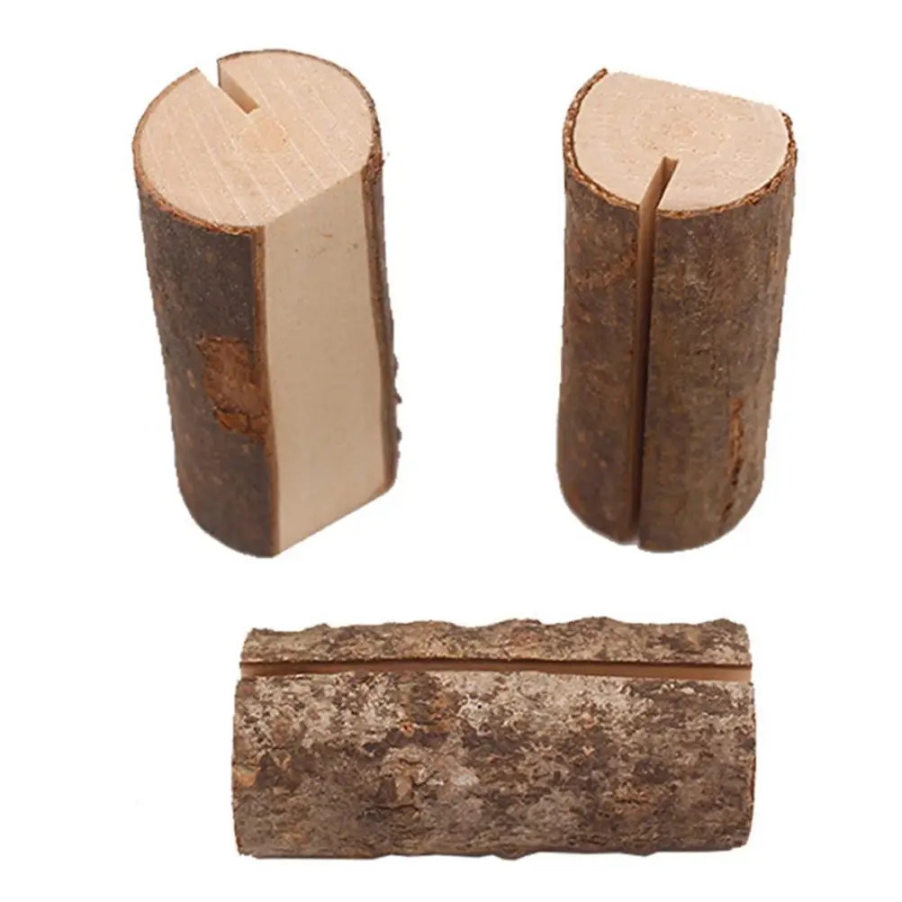 10 Pcs Stump Holder Wooden Message Holder Compact Card Photo Menu Name Party Wedding Anniversary Business Memo Note
10 Pcs Stump Holder Wooden Message Holder Compact Card Photo Menu Name Party Wedding Anniversary Business Memo Note