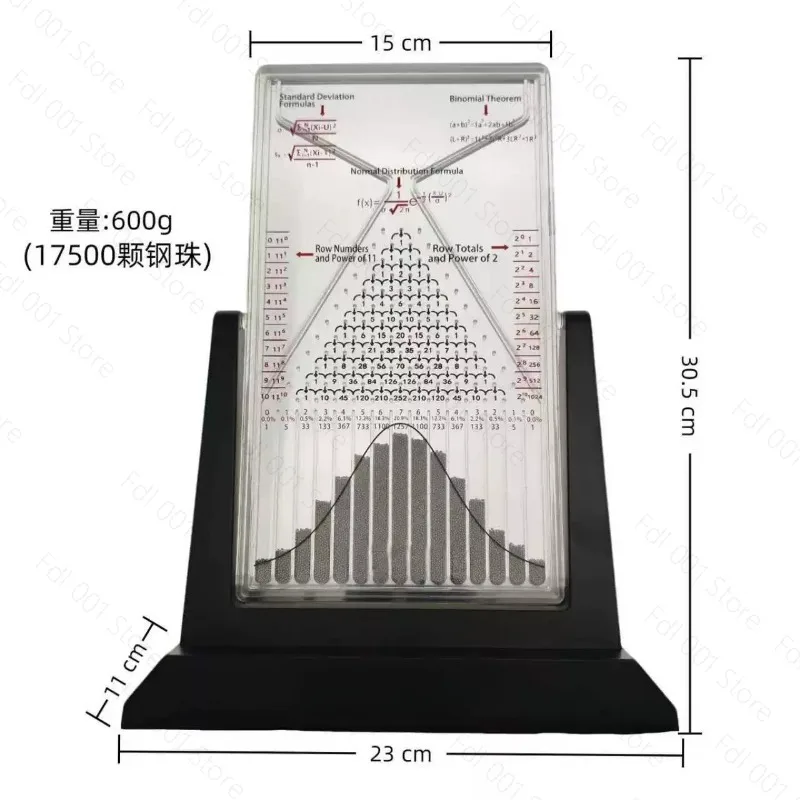 Galton Board Model Mathematical Teaching Toy Normal Distribution Principle Plastic Decorative Ornament
Galton Board Model Mathematical Teaching Toy Normal Distribution Principle Plastic Decorative Ornament