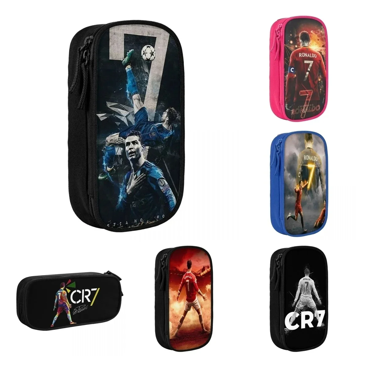 CR7 Football Soccer Pencil Case Ronaldos Pencilcases Pen Box for Girls Boys Big Capacity Bag Students School Zipper Stationery
CR7 Football Soccer Pencil Case Ronaldos Pencilcases Pen Box for Girls Boys Big Capacity Bag Students School Zipper Stationery