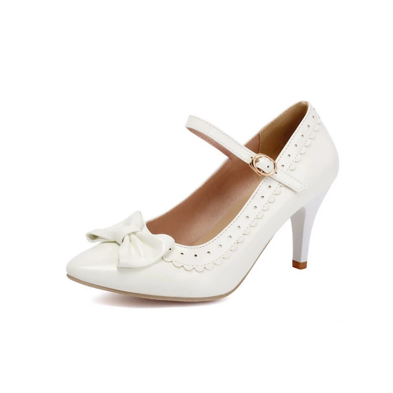 Big size High heels for ladies women's pumps and heels Thin heel Pointed toe Fashion trend Mixed Colors Bowknot Wedding
Big size High heels for ladies women's pumps and heels Thin heel Pointed toe Fashion trend Mixed Colors Bowknot Wedding