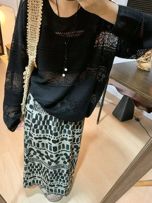 plus Size Knitted Long Sleeve T-Shirt Women's Summer Casual Outerwear UV Protection Printed High Waist A-Line Skirt
plus Size Knitted Long Sleeve T-Shirt Women's Summer Casual Outerwear UV Protection Printed High Waist A-Line Skirt