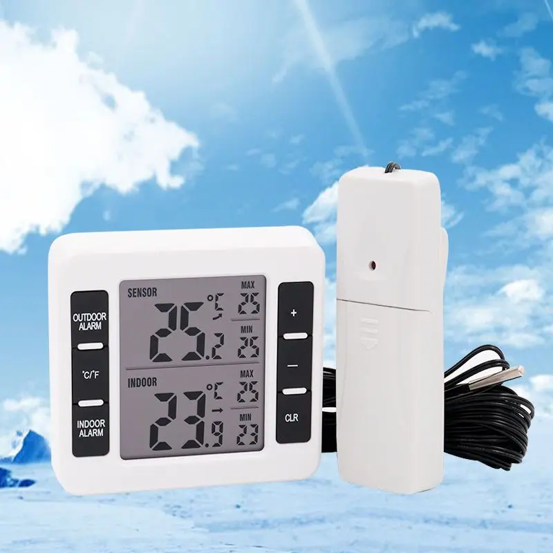 Frozen car wireless thermometer with probe thermometer fish tank water thermometer dual temperature wireless temperature display
Frozen car wireless thermometer with probe thermometer fish tank water thermometer dual temperature wireless temperature display