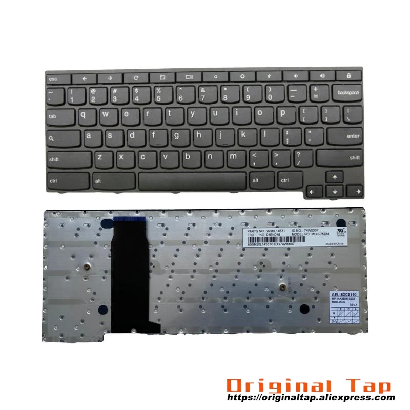 US English Keyboard for Lenovo Thinkpad Yoga 11e Chromebook 01EN022 01EN061 01EN091 01EN052 01EN097 01EN058
US English Keyboard for Lenovo Thinkpad Yoga 11e Chromebook 01EN022 01EN061 01EN091 01EN052 01EN097 01EN058