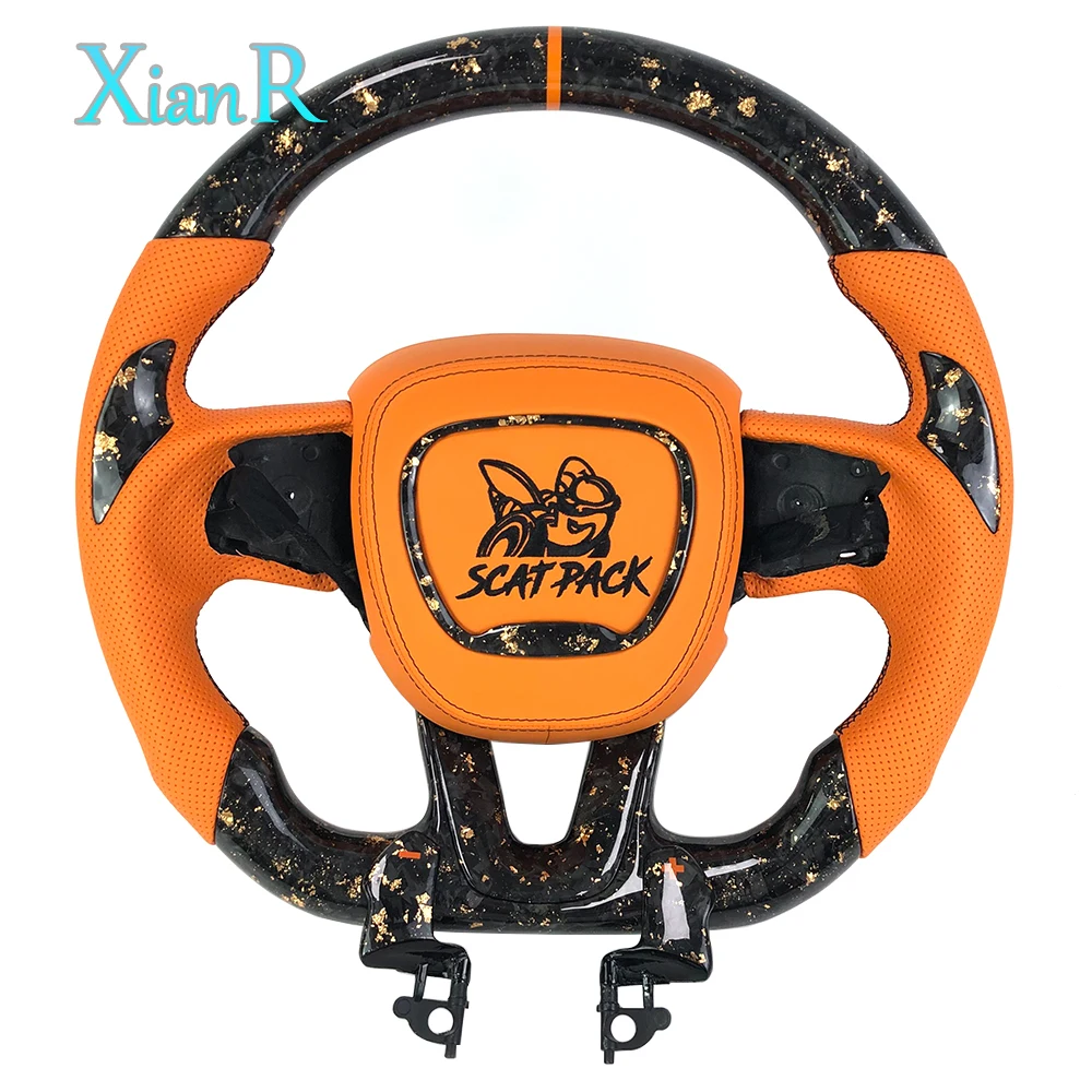 Оранжевый кованый перфорированный кожаный руль из углеродного волокна с лопастными переключателями для Dodge SRT Dodge Charger Hellcat 2015-2022
Оранжевый кованый перфорированный кожаный руль из углеродного волокна с лопастными переключателями для Dodge SRT Dodge Charger Hellcat 2015-2022