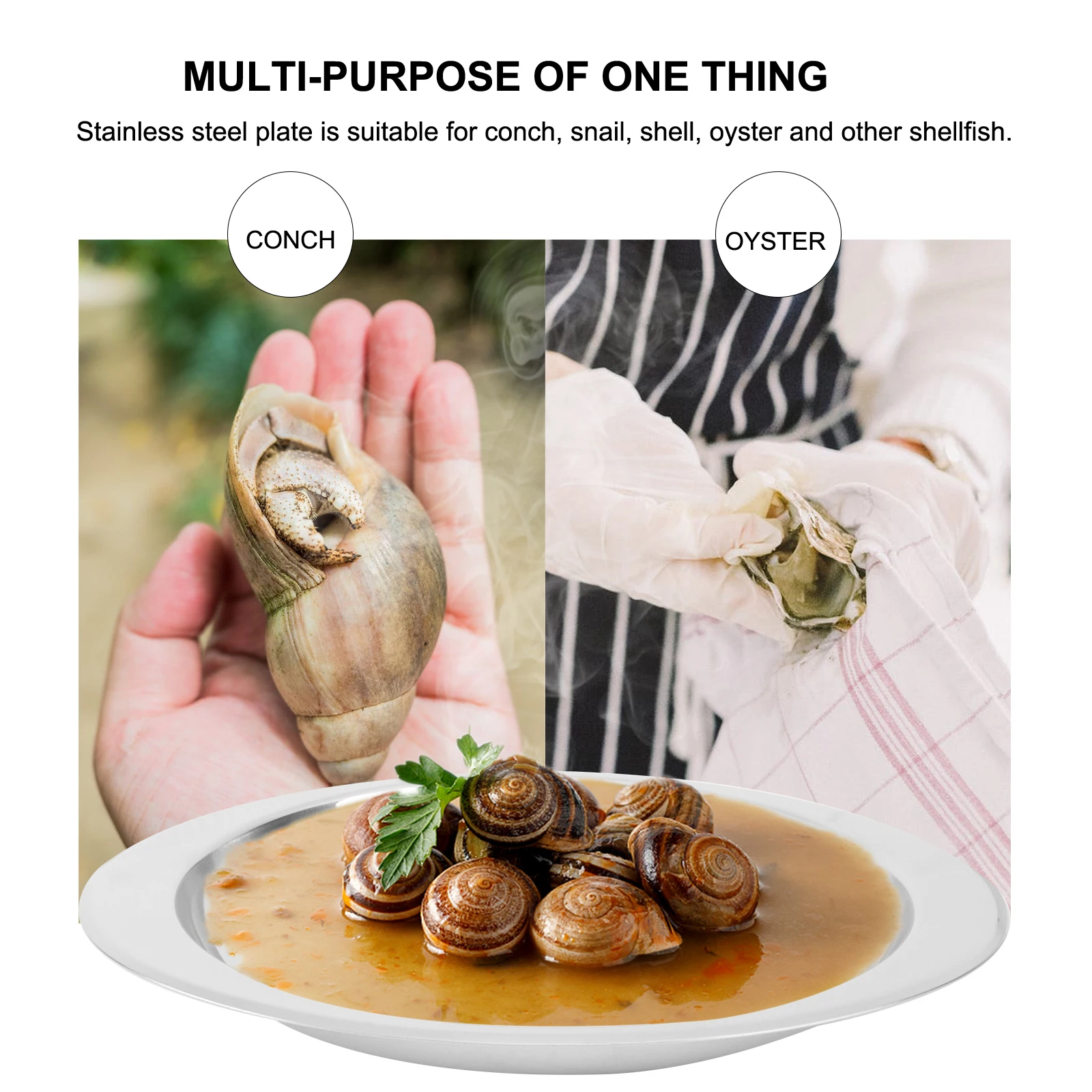 Stainless Steel Escargot Plate Separate Groove Design Easy Clean Non Rust Kitchen Utensil Baking Dish Snail Server Dining
Stainless Steel Escargot Plate Separate Groove Design Easy Clean Non Rust Kitchen Utensil Baking Dish Snail Server Dining