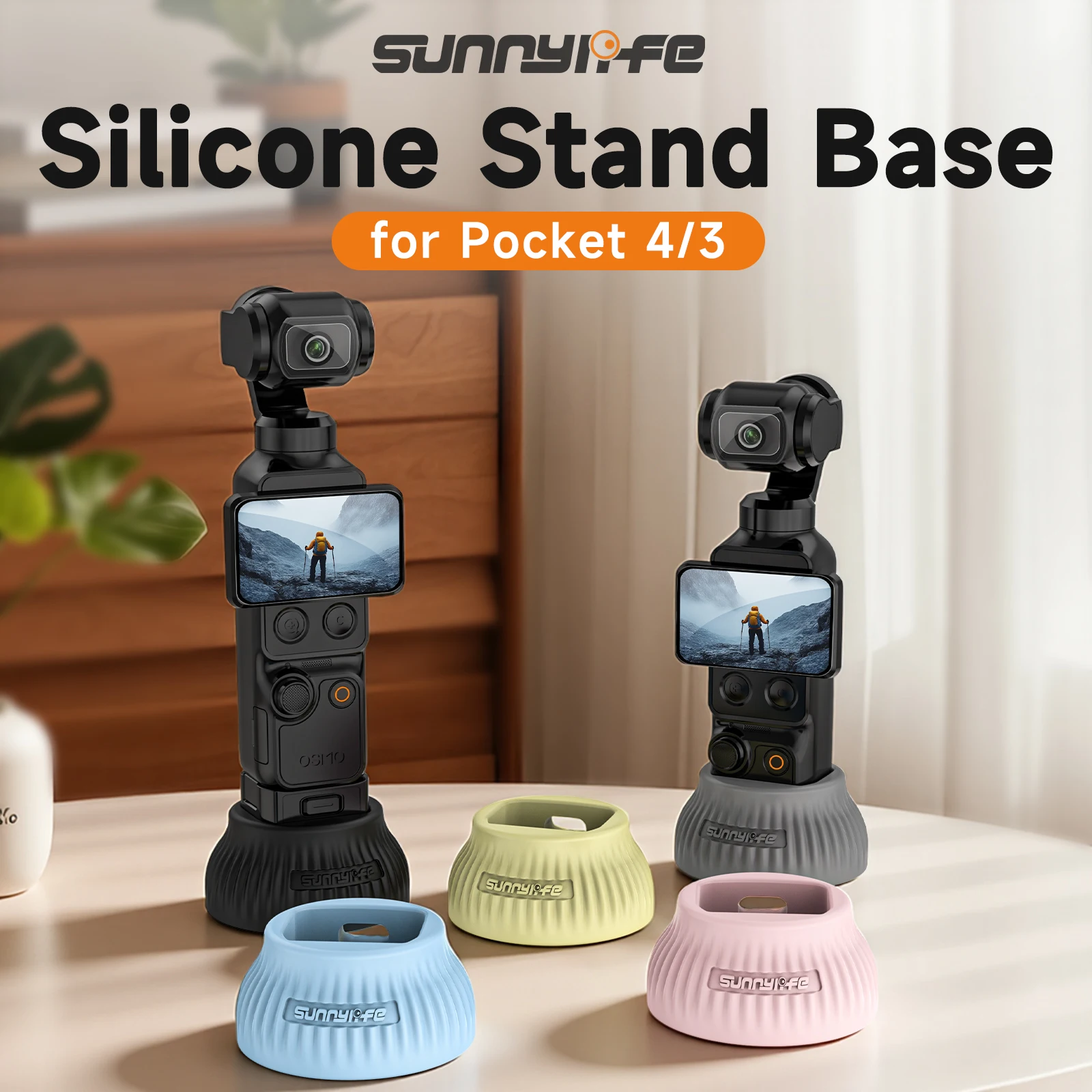 Silicone Non-Slip Desktop Mount for DJI Osmo Pocket 3/4, Lightweight and Compact, OSMO Pocket 3/4 Accessories (Silicone Black)
Silicone Non-Slip Desktop Mount for DJI Osmo Pocket 3/4, Lightweight and Compact, OSMO Pocket 3/4 Accessories (Silicone Black)