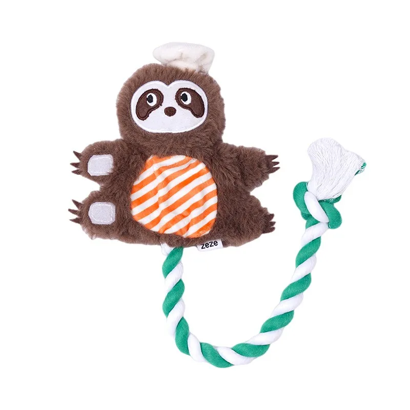 Interactive Squeaky Pet Toy Sloth Shaped Plush Chew Toy With Rope Dogs Cats Tug Of War Bite Resistant Crinkle Sound Toy Supplies
Interactive Squeaky Pet Toy Sloth Shaped Plush Chew Toy With Rope Dogs Cats Tug Of War Bite Resistant Crinkle Sound Toy Supplies