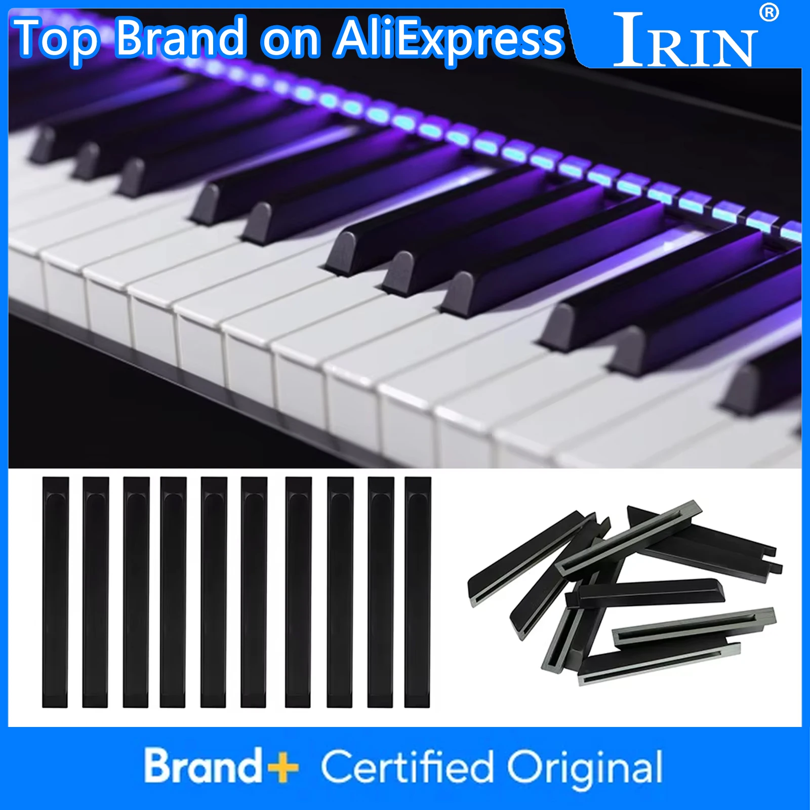 IRIN Piano Tuning Repair Tool 10Pcs Black Keys ABS Plastic Piano Key High Quality Keboard Instrument Parts & Accessories
IRIN Piano Tuning Repair Tool 10Pcs Black Keys ABS Plastic Piano Key High Quality Keboard Instrument Parts & Accessories