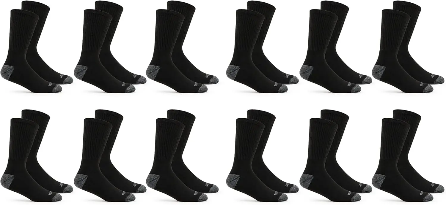 Men's Dual Defense Crew Socks (12-Pack) – Moisture Wicking, Odor Control, Cushioned
Men's Dual Defense Crew Socks (12-Pack) – Moisture Wicking, Odor Control, Cushioned