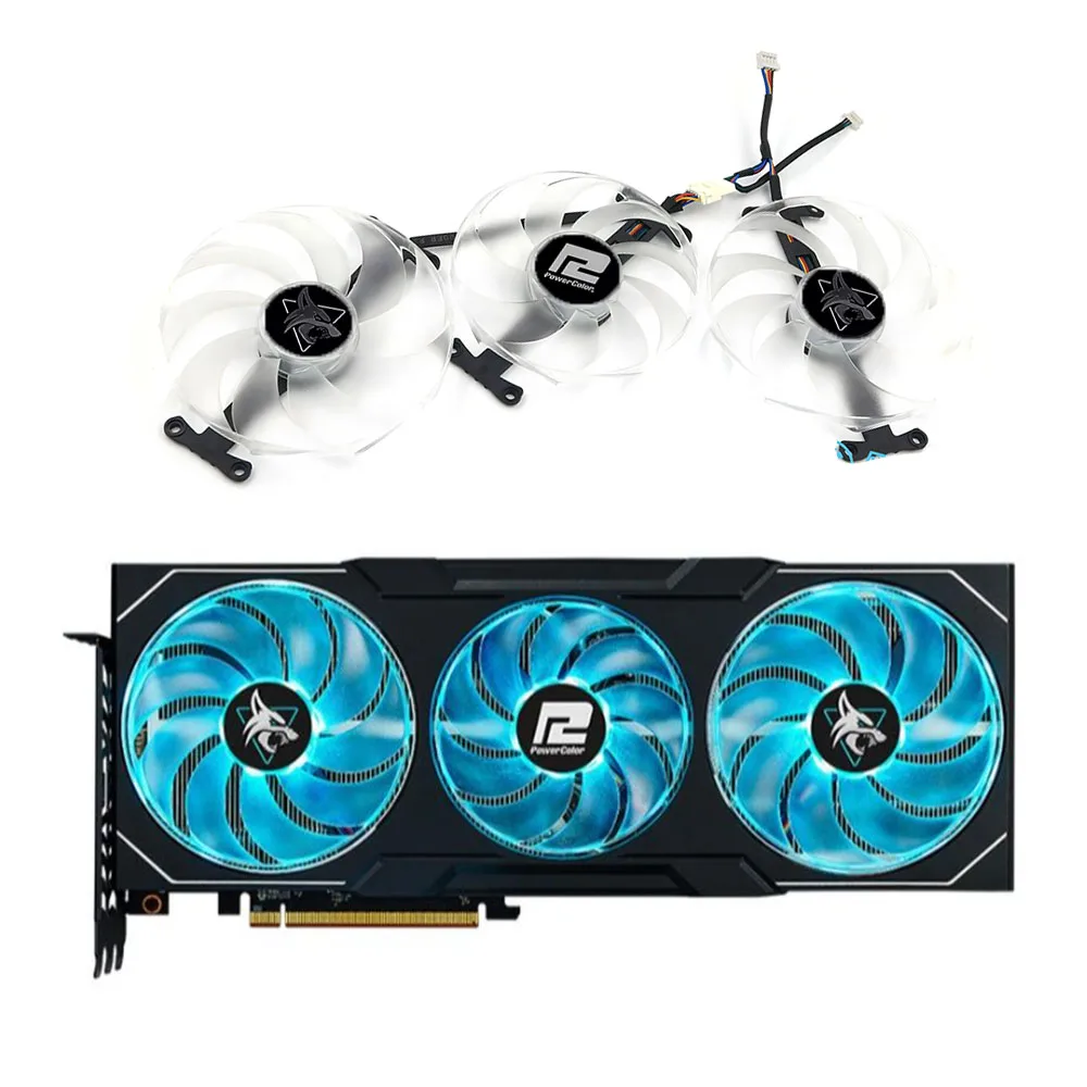 NEW 4pin RX7900XT Video Card Fan Cooler For Powercolor RX 7900 XTX Hellhound Spectral White T129215BU Graphics Card Cooling Fan
NEW 4pin RX7900XT Video Card Fan Cooler For Powercolor RX 7900 XTX Hellhound Spectral White T129215BU Graphics Card Cooling Fan