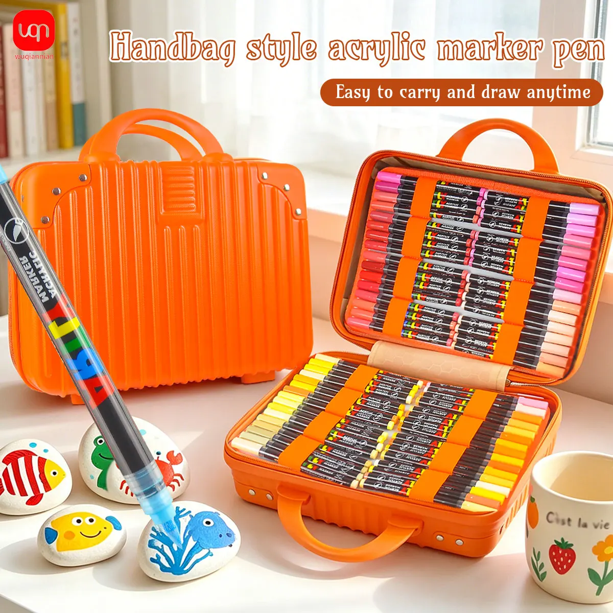WQN-160 Colored Acrylic Handheld Marker Large Capacity Waterproof Professional Marker Set DIY Painting Graffiti Art Supplies
WQN-160 Colored Acrylic Handheld Marker Large Capacity Waterproof Professional Marker Set DIY Painting Graffiti Art Supplies