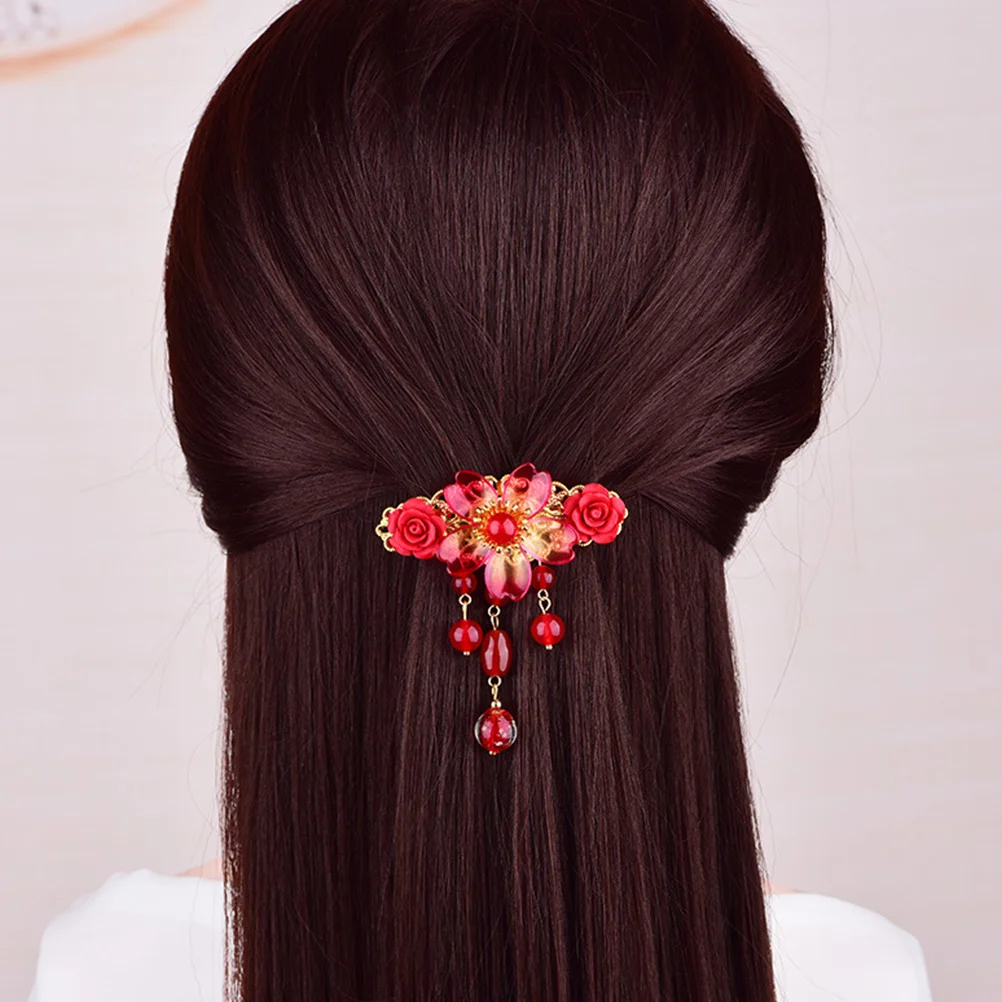 Red Hairpin Clasp Vintage Accessories Fashionable Retro Style Bridal Vintage Tassel Hair Clip
Red Hairpin Clasp Vintage Accessories Fashionable Retro Style Bridal Vintage Tassel Hair Clip