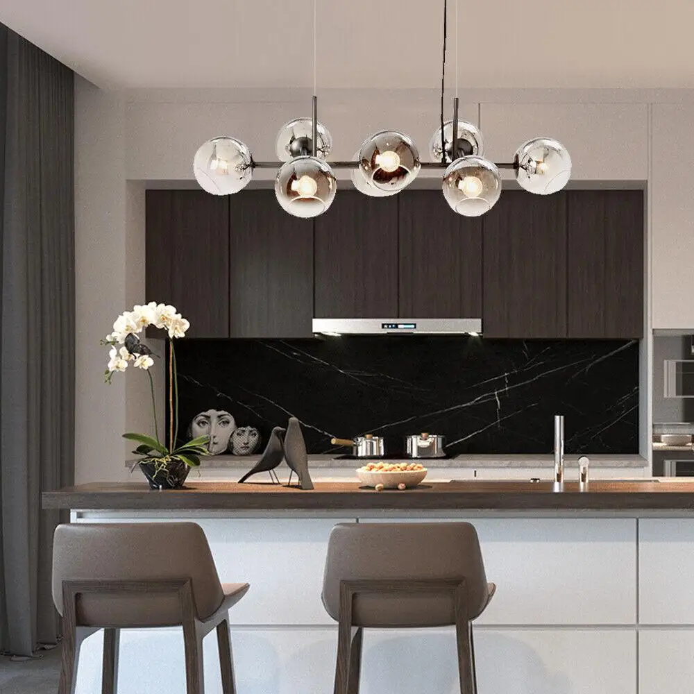 Pendant Lamp Fixture Linear Bubble Chandelier Glass Globe Light Fixture 8-Lights Bar Cafe Restaurant For Decor Pendant Lights
Pendant Lamp Fixture Linear Bubble Chandelier Glass Globe Light Fixture 8-Lights Bar Cafe Restaurant For Decor Pendant Lights