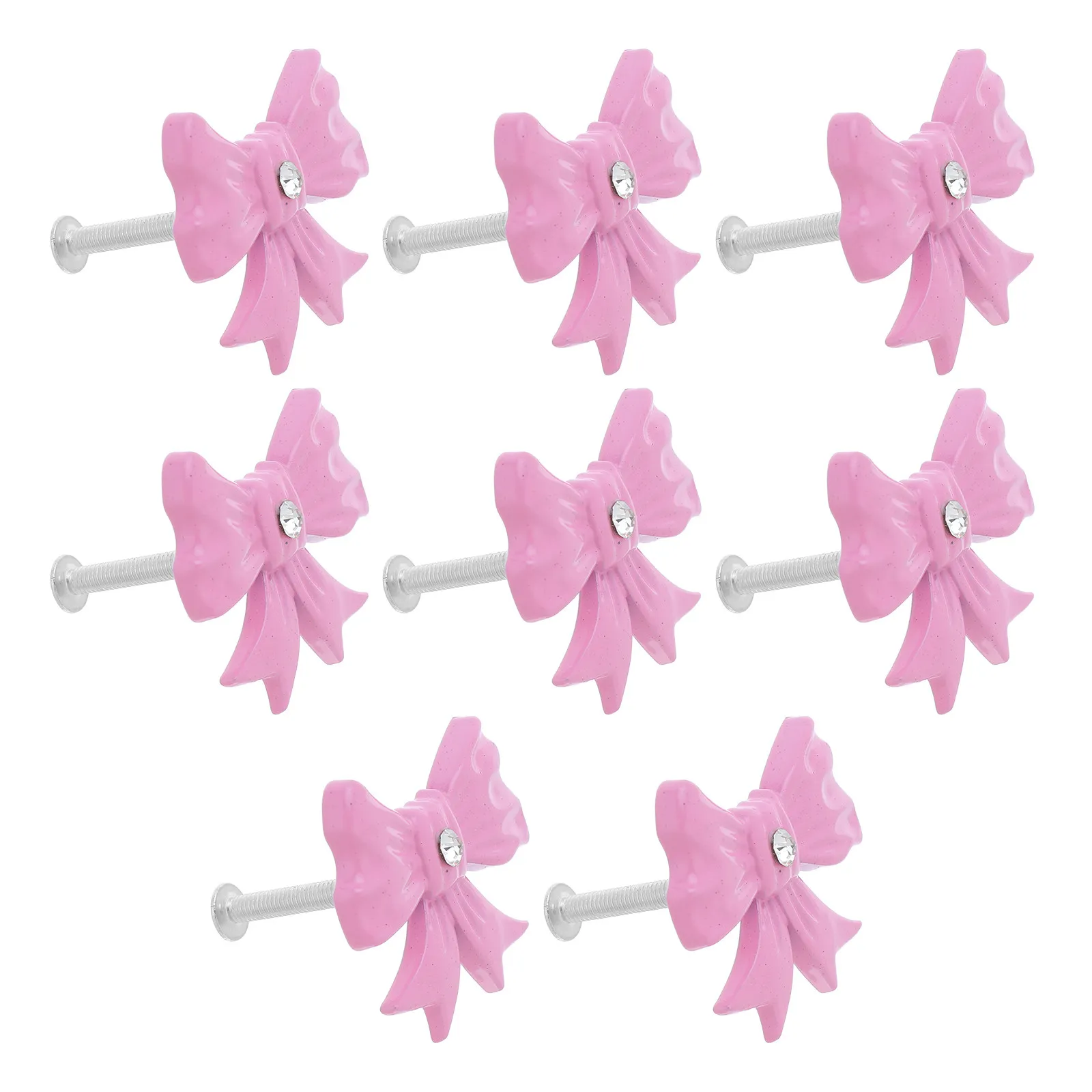 Набор из 8 розовых ручек-бантиков для ящиков и шкафов, декоративные ручки с одним отверстием для комодов, гардеробов, спален, розовые
Набор из 8 розовых ручек-бантиков для ящиков и шкафов, декоративные ручки с одним отверстием для комодов, гардеробов, спален, розовые