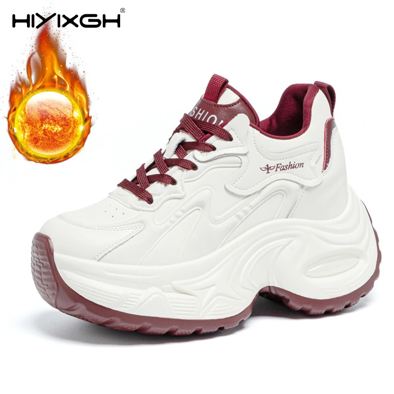 9cm Chunky Sneakers Women Casual Shoes Genuine Leather Platform Sneakers Comfortable Warm Fur Fashion Sneakers Shoes
9cm Chunky Sneakers Women Casual Shoes Genuine Leather Platform Sneakers Comfortable Warm Fur Fashion Sneakers Shoes