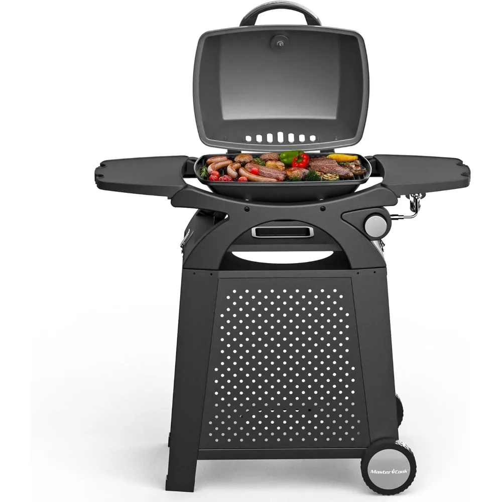Propane Gas Grill, Portable Tabletop Barbecue Grill with Cart for Patio, Camping, Travel 
Propane Gas Grill, Portable Tabletop Barbecue Grill with Cart for Patio, Camping, Travel