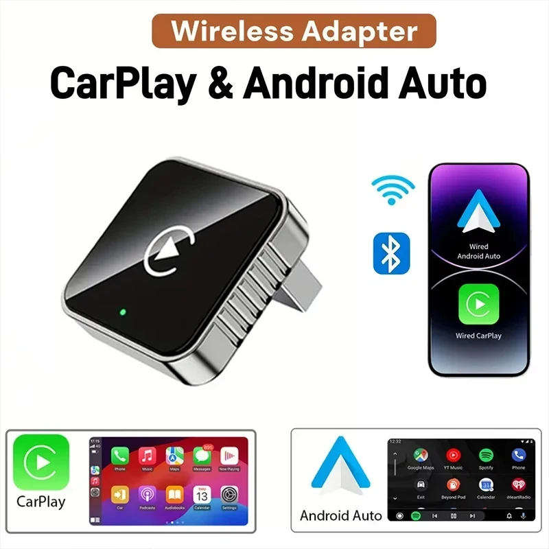 НОВИНКА 2026: Адаптер CarPlay 2-в-1 (проводной/беспроводной), донгл Android Auto, высококачественный автомобильный аксессуар, смарт-бокс с Wi-Fi 5 ГГц, Type-C/USB
НОВИНКА 2026: Адаптер CarPlay 2-в-1 (проводной/беспроводной), донгл Android Auto, высококачественный автомобильный аксессуар, смарт-бокс с Wi-Fi 5 ГГц, Type-C/USB