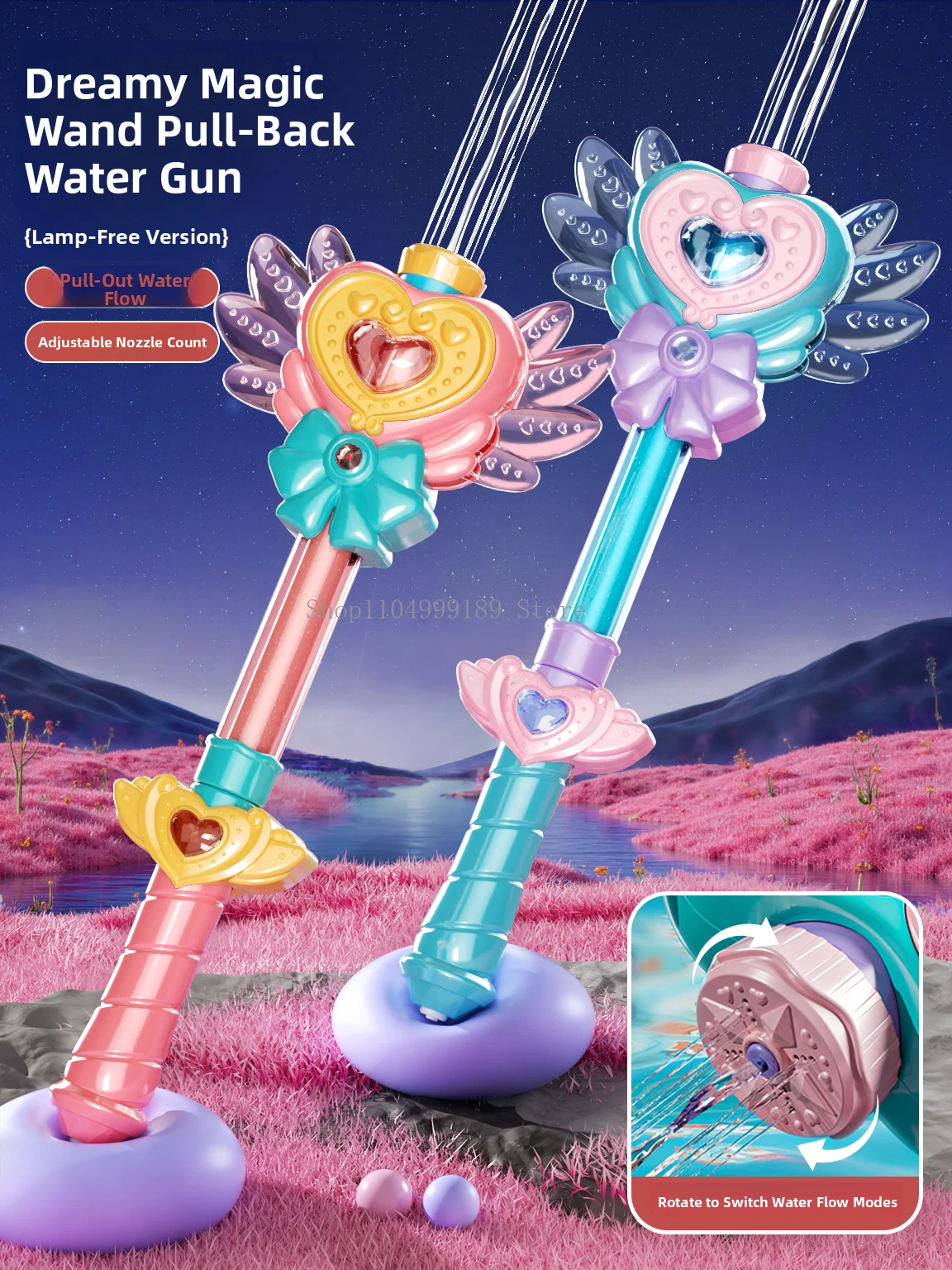 Glowing Fairy Magic Wand Toy for Girls Birthday Gift Sparkling Princ BaLaBaLa Little Sorcer Light up Wand Children's Water gun
Glowing Fairy Magic Wand Toy for Girls Birthday Gift Sparkling Princ BaLaBaLa Little Sorcer Light up Wand Children's Water gun
