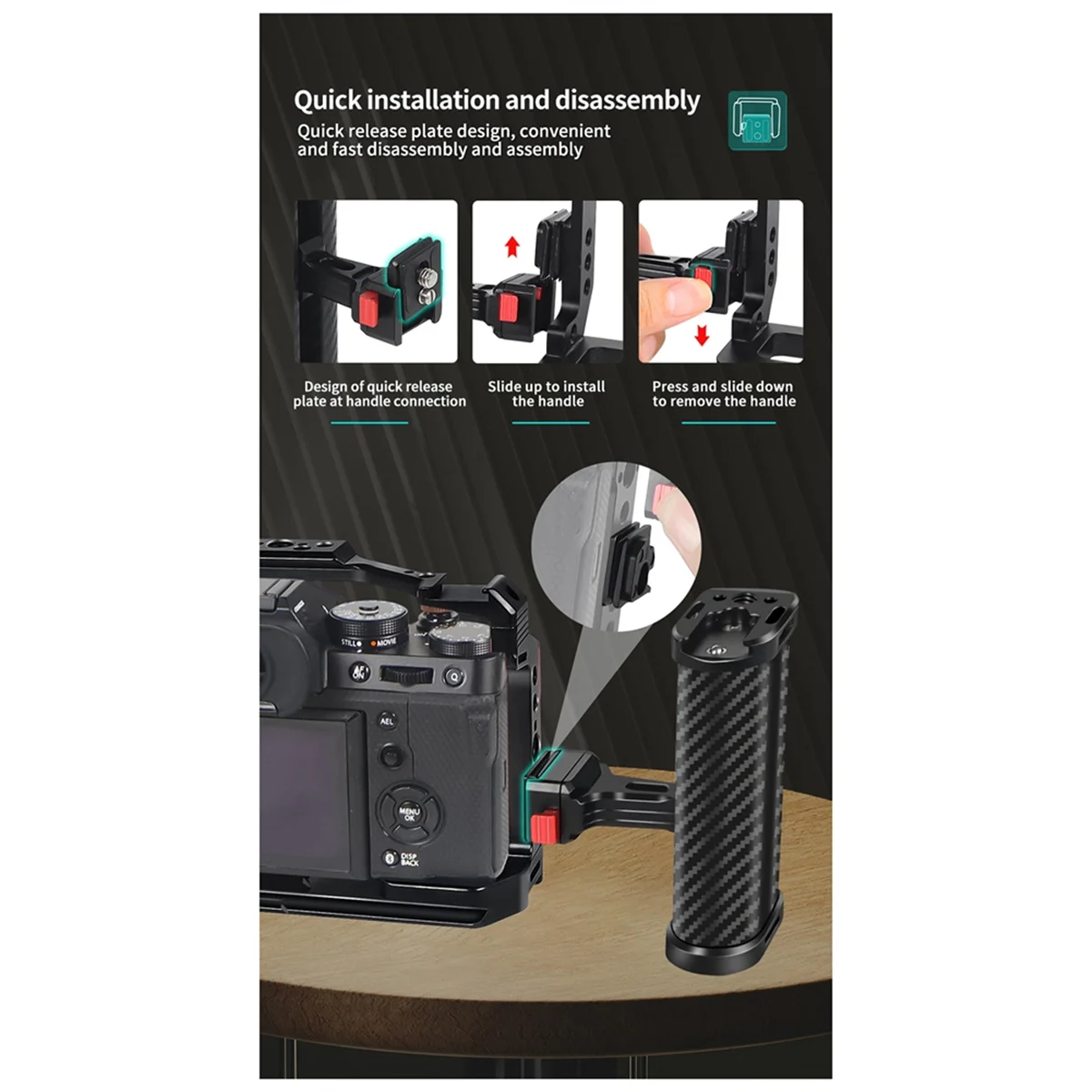 Excellent! Quick-Assembly Quick-Disassembly Side Handles Universal Portable Camera Rabbit Cage Left Right Grip Handles
Excellent! Quick-Assembly Quick-Disassembly Side Handles Universal Portable Camera Rabbit Cage Left Right Grip Handles