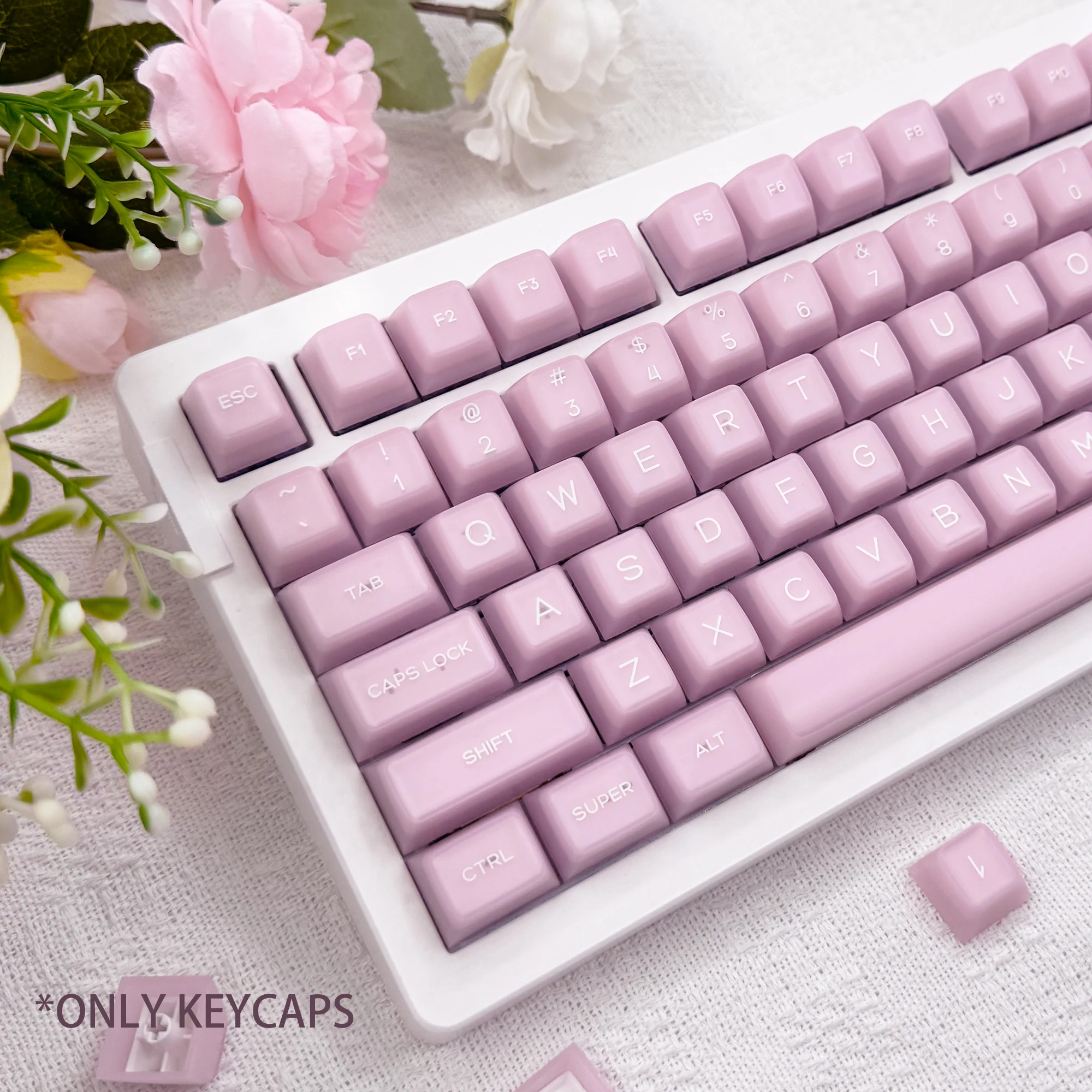 142-key PBT material SA high-profile keycaps, suitable for hot-swappable mechanical keyboards, with a pink minimalist style
142-key PBT material SA high-profile keycaps, suitable for hot-swappable mechanical keyboards, with a pink minimalist style