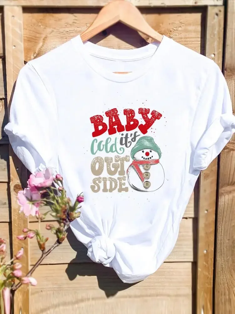 Merry Christmas Print T Top Women Holiday Clothing Lovely Festival Trend 90s Graphic Tee Fashion Female Shirt New Year T-shirts
Merry Christmas Print T Top Women Holiday Clothing Lovely Festival Trend 90s Graphic Tee Fashion Female Shirt New Year T-shirts