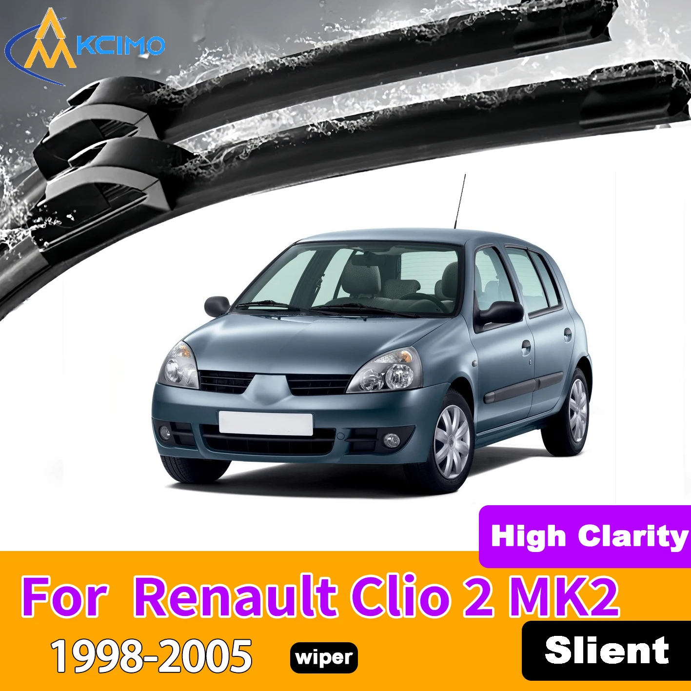 KCIMO 2PCS Front Windshield Wiper Blades For Renault Clio 2 MK2 1998-2005 Rubber Full Coverage Wiping Silent Wiper Blades
KCIMO 2PCS Front Windshield Wiper Blades For Renault Clio 2 MK2 1998-2005 Rubber Full Coverage Wiping Silent Wiper Blades