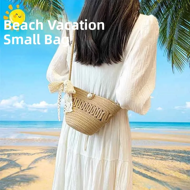 Beachside Straw Bag 2026 New Style Artistic Small Women's Bag Woven Sandals Crossbody Bag Cotton Single Shoulder Strap
Beachside Straw Bag 2026 New Style Artistic Small Women's Bag Woven Sandals Crossbody Bag Cotton Single Shoulder Strap