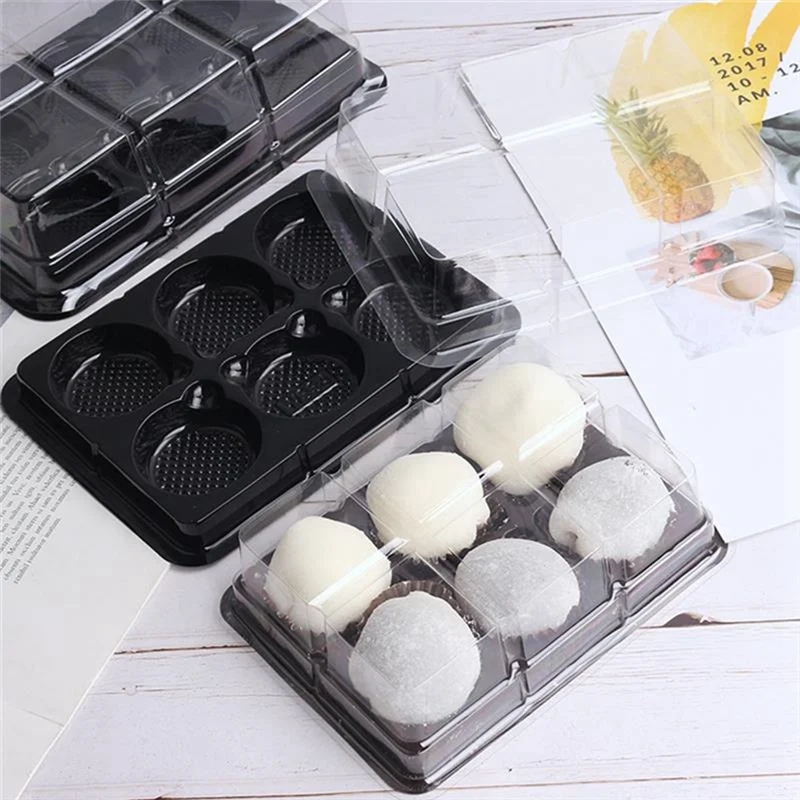 100Pcs 6 Cavities Plastic Mooncake Tray Transparent Muffin Cupcake Mochi Container Cookie Carrier Food Packaging Box CX
100Pcs 6 Cavities Plastic Mooncake Tray Transparent Muffin Cupcake Mochi Container Cookie Carrier Food Packaging Box CX