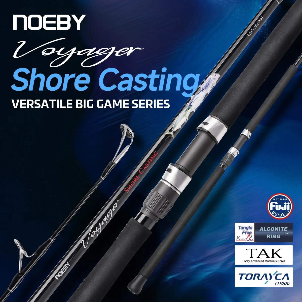 NOEBY Voyager Shore Casting Fishing Rod 2.87m 3.05m Fuji Heavy Duty Torayca Saltwater GT Tuna Long Cast Fishing Rods
NOEBY Voyager Shore Casting Fishing Rod 2.87m 3.05m Fuji Heavy Duty Torayca Saltwater GT Tuna Long Cast Fishing Rods