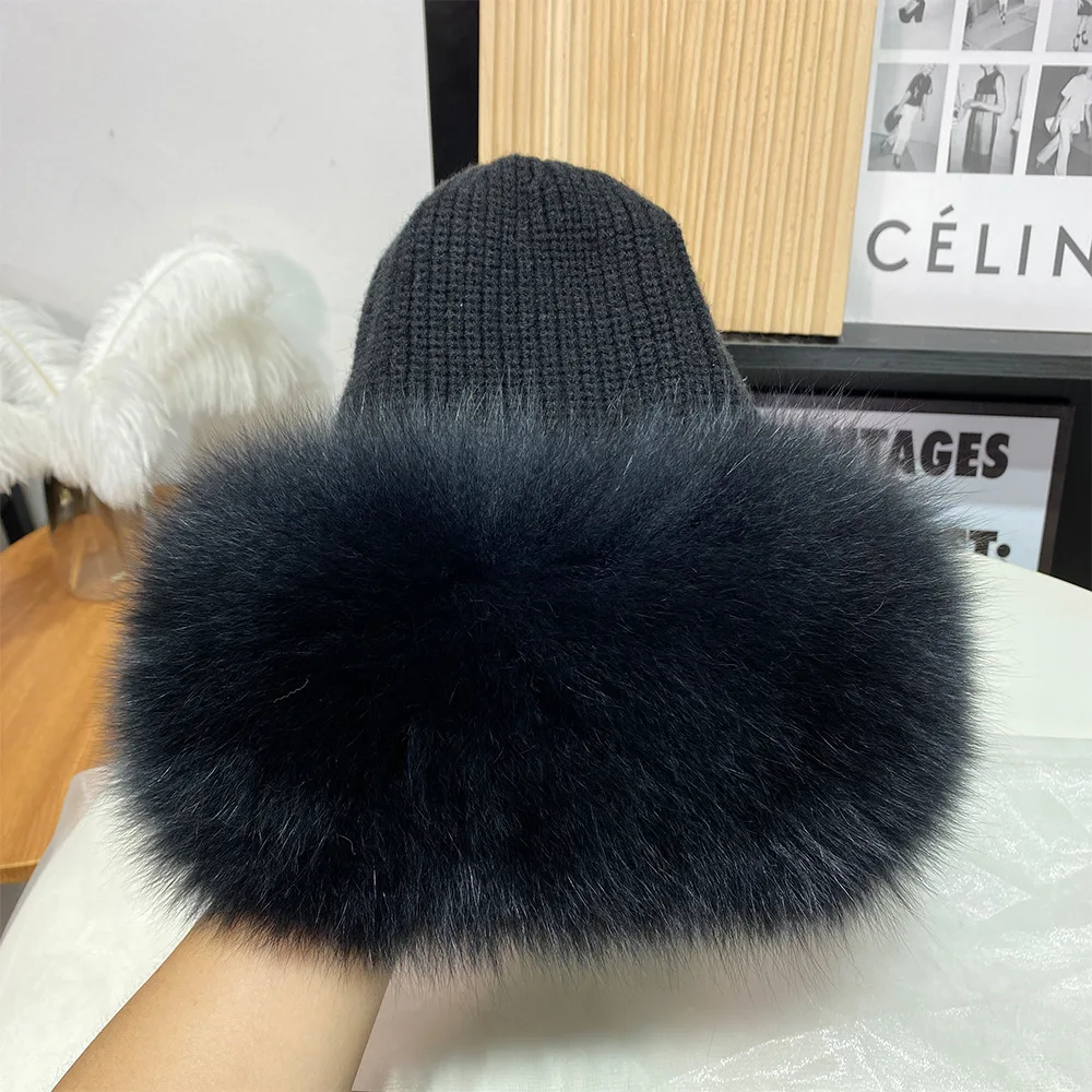 Women's Natural Fox Fur Beanie Hat - Warm Fluffy Winter Skull Cap, Soft Thick Dome Knit Hat for Cold Weather Luxury Gift for Her
Women's Natural Fox Fur Beanie Hat - Warm Fluffy Winter Skull Cap, Soft Thick Dome Knit Hat for Cold Weather Luxury Gift for Her