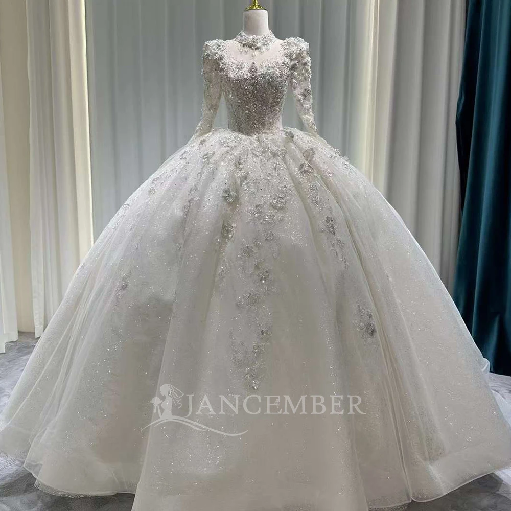 Ball Gown Royal Wedding Dresses For Women High Collar Vestido De Novia Beaded Sequined Custom Made Bridal Gowns платье свадебное
Ball Gown Royal Wedding Dresses For Women High Collar Vestido De Novia Beaded Sequined Custom Made Bridal Gowns платье свадебное