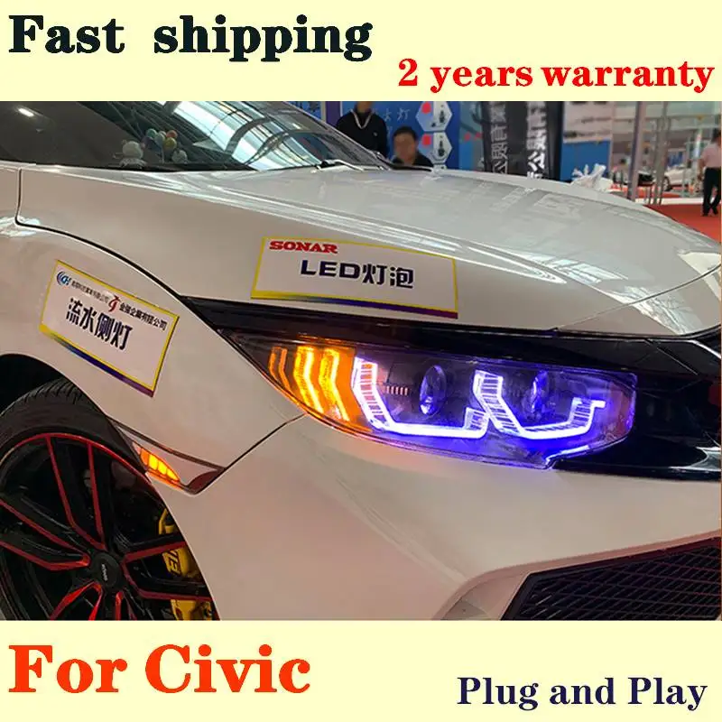 Car Styling For Honda Civic Head Lamp 2019 New Civic LED Headlight LED DRL DynamicTurn Signal LED Low Beam High Beam Accessories
Car Styling For Honda Civic Head Lamp 2019 New Civic LED Headlight LED DRL DynamicTurn Signal LED Low Beam High Beam Accessories