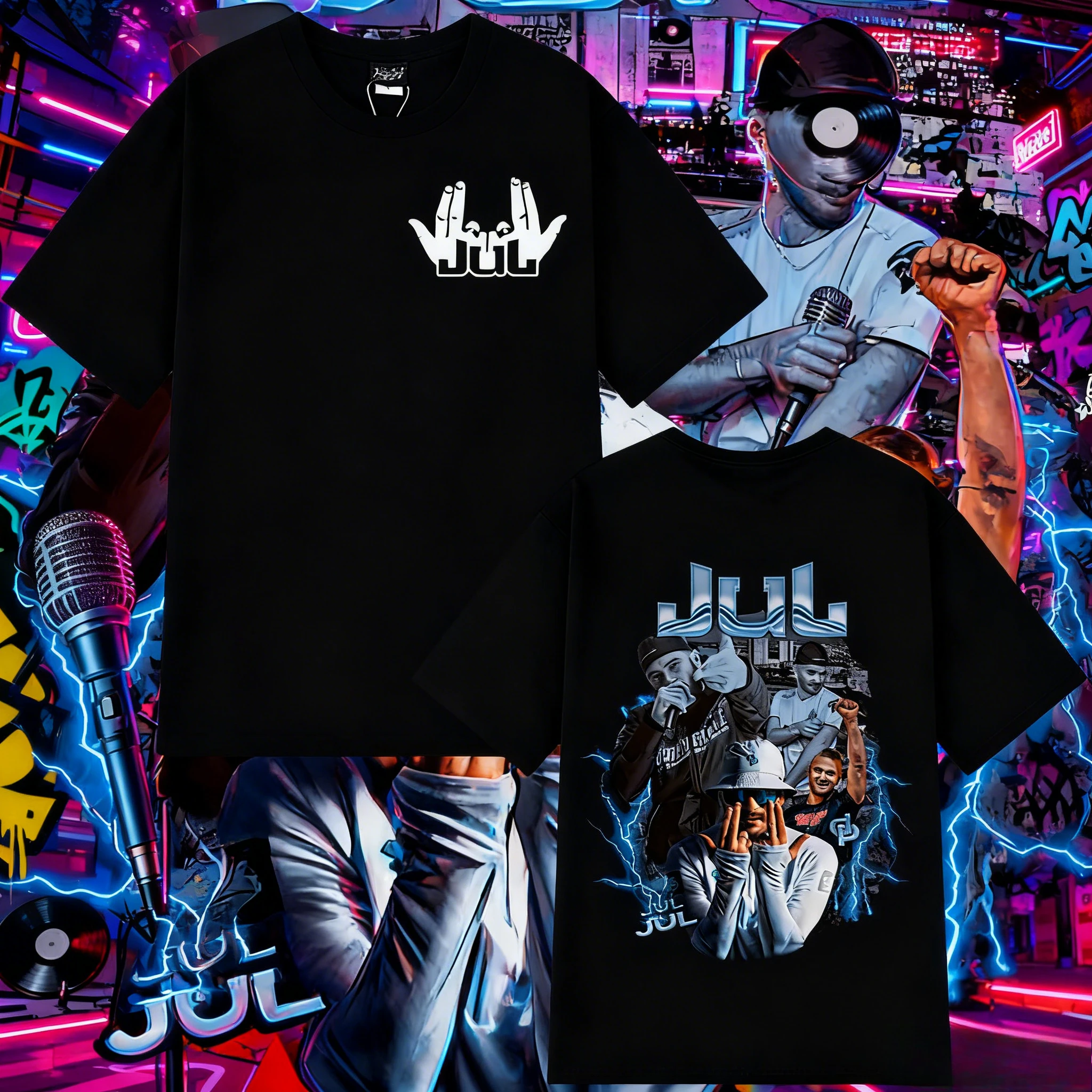 Harajuku Love Jul Men's and Women's T-shirts, Pop Music Fashion Casual Hip-hop T-shirt Summer Print 100% Pure Cotton T-shirt
Harajuku Love Jul Men's and Women's T-shirts, Pop Music Fashion Casual Hip-hop T-shirt Summer Print 100% Pure Cotton T-shirt