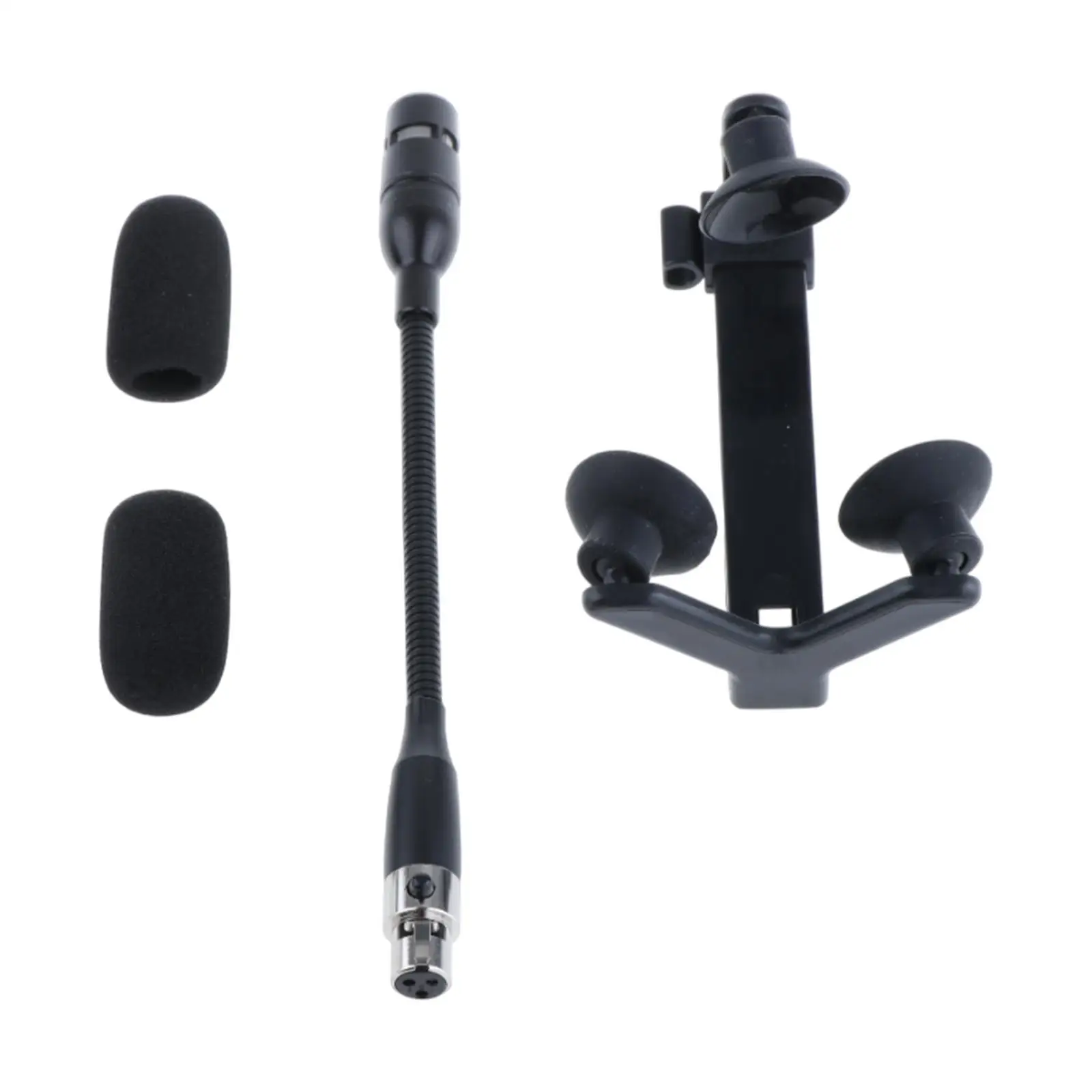 Gooseneck Microphone and Clip Portable Violin Microphone Clip Set for Studio Stage Performance Recording Violins Live Broadcast
Gooseneck Microphone and Clip Portable Violin Microphone Clip Set for Studio Stage Performance Recording Violins Live Broadcast
