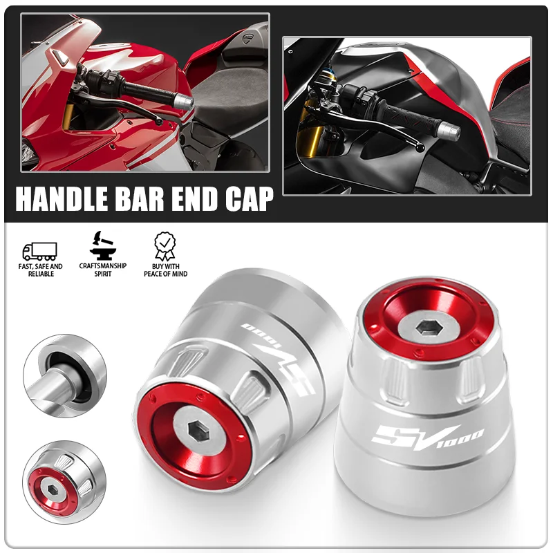 sv650 sv1000 Universal Counterweight Handlebar Grips Handle Bar Cap End Plug For SV650 SV1000 SV 650 1000 Motorcycle Accessories
sv650 sv1000 Universal Counterweight Handlebar Grips Handle Bar Cap End Plug For SV650 SV1000 SV 650 1000 Motorcycle Accessories