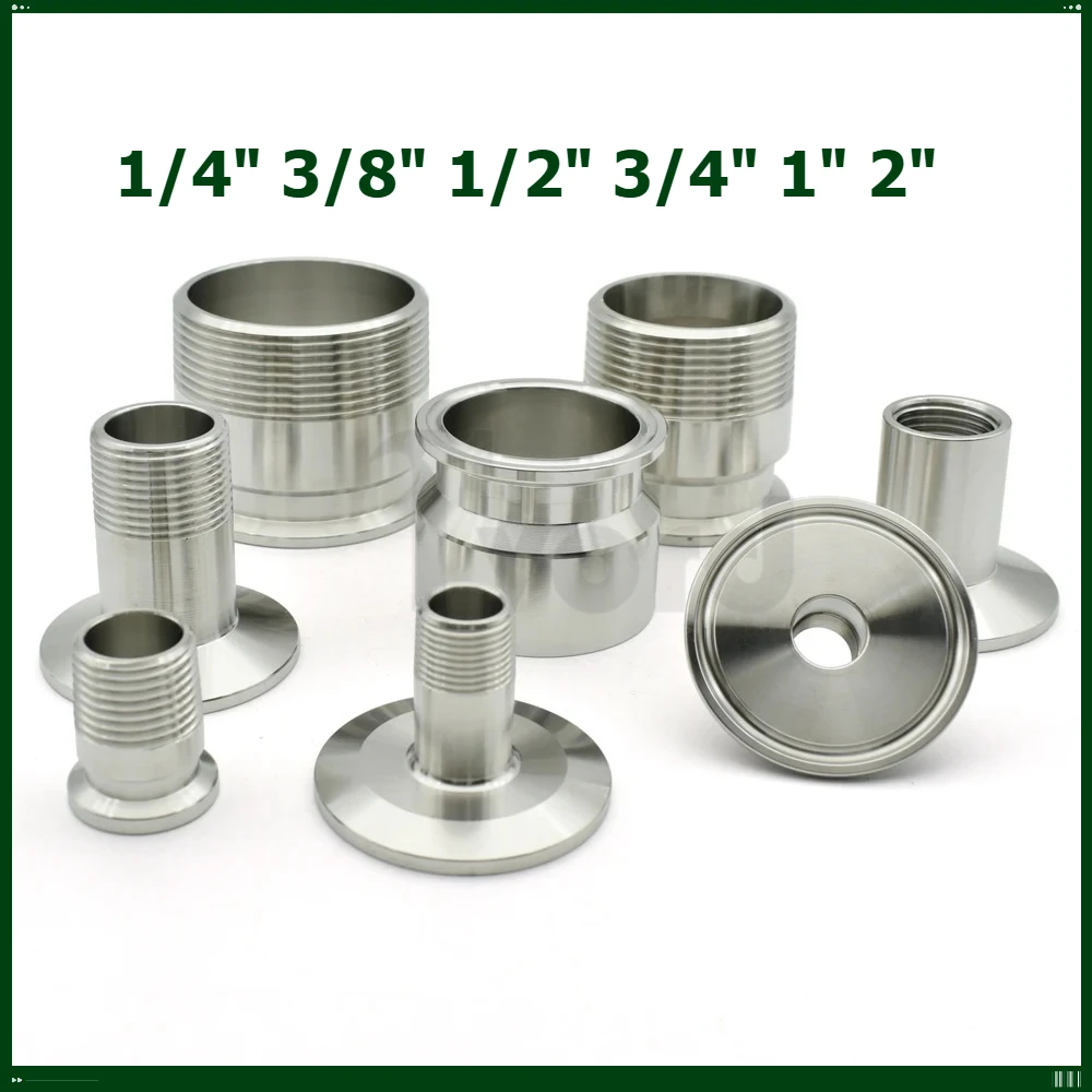 1/4" 3/8" 1/2 "3/4" 1" 2"Bsp Male And Female Thread Adapter Sanitary Grade 304/316 Stainless Steel Three-clamp Self-made Adapter
1/4" 3/8" 1/2 "3/4" 1" 2"Bsp Male And Female Thread Adapter Sanitary Grade 304/316 Stainless Steel Three-clamp Self-made Adapter