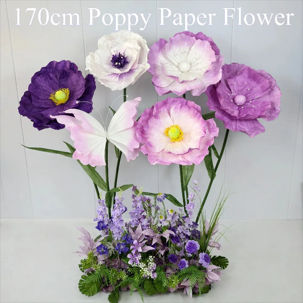Giant 170Cm Poppy Paper Flower Artificial Flower For Wedding Decorations Window Display Shopping Mall Events Floral Art Flowers
Giant 170Cm Poppy Paper Flower Artificial Flower For Wedding Decorations Window Display Shopping Mall Events Floral Art Flowers