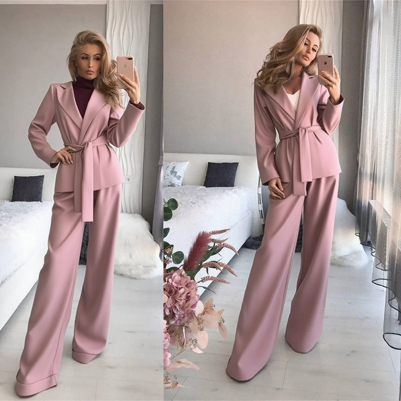 Plaid Women Pants Suits 2 Pieces Blet Mother Suits Customized Formal Wedding Guest Office Lady Outfit
Plaid Women Pants Suits 2 Pieces Blet Mother Suits Customized Formal Wedding Guest Office Lady Outfit