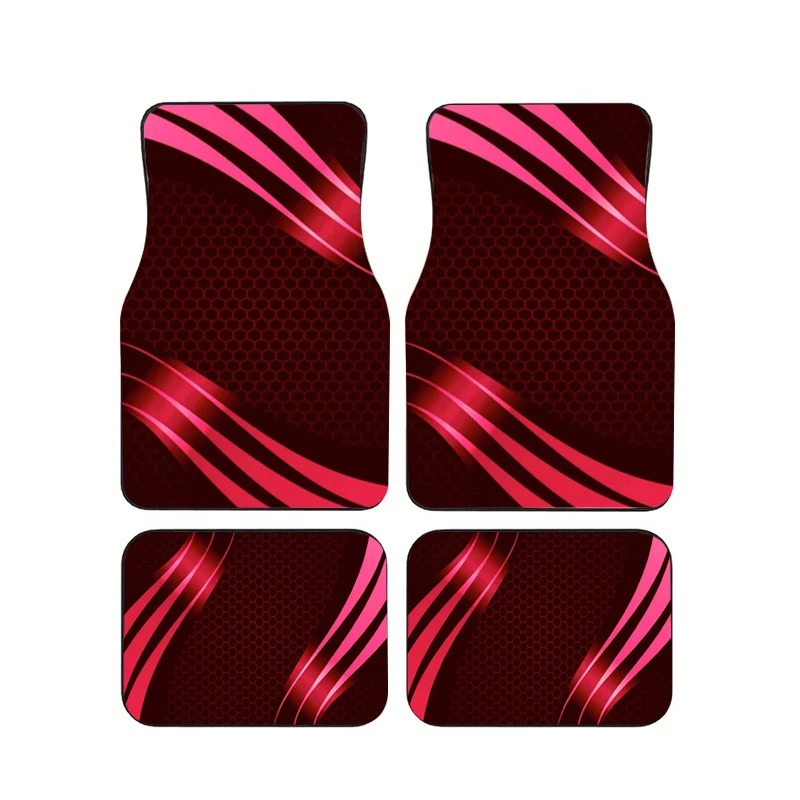 Wine Red Pink Gradient Wave Hexagon Honeycomb Car Floor Mats 4Pcs Gloss Curve Design Waterproof Rubber Ladies Car Foot Mats
Wine Red Pink Gradient Wave Hexagon Honeycomb Car Floor Mats 4Pcs Gloss Curve Design Waterproof Rubber Ladies Car Foot Mats