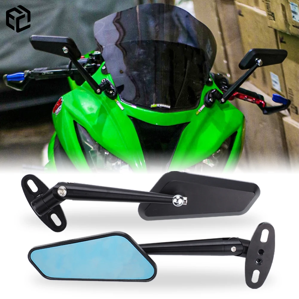 For Kawasaki Ninja 250 300 400 650 H2 H4 Motorcycle Adjustable Aluminum Rearview Mirrors CNC Side Mirror Accessories
For Kawasaki Ninja 250 300 400 650 H2 H4 Motorcycle Adjustable Aluminum Rearview Mirrors CNC Side Mirror Accessories