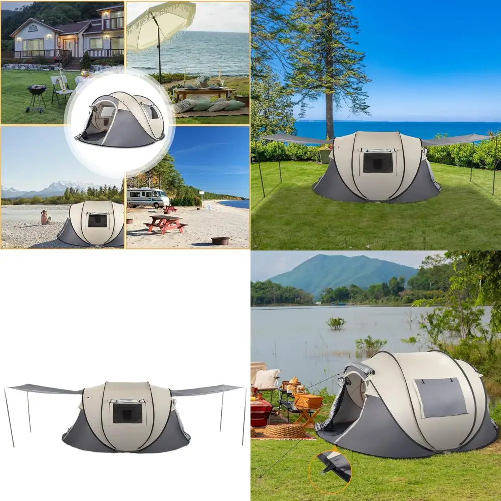 Водонепроницаемая автоматическая палатка на 4 человек с 2 входами для кемпинга, походов, рыбалки, пляжа и активного отдыха на природе
Водонепроницаемая автоматическая палатка на 4 человек с 2 входами для кемпинга, походов, рыбалки, пляжа и активного отдыха на природе